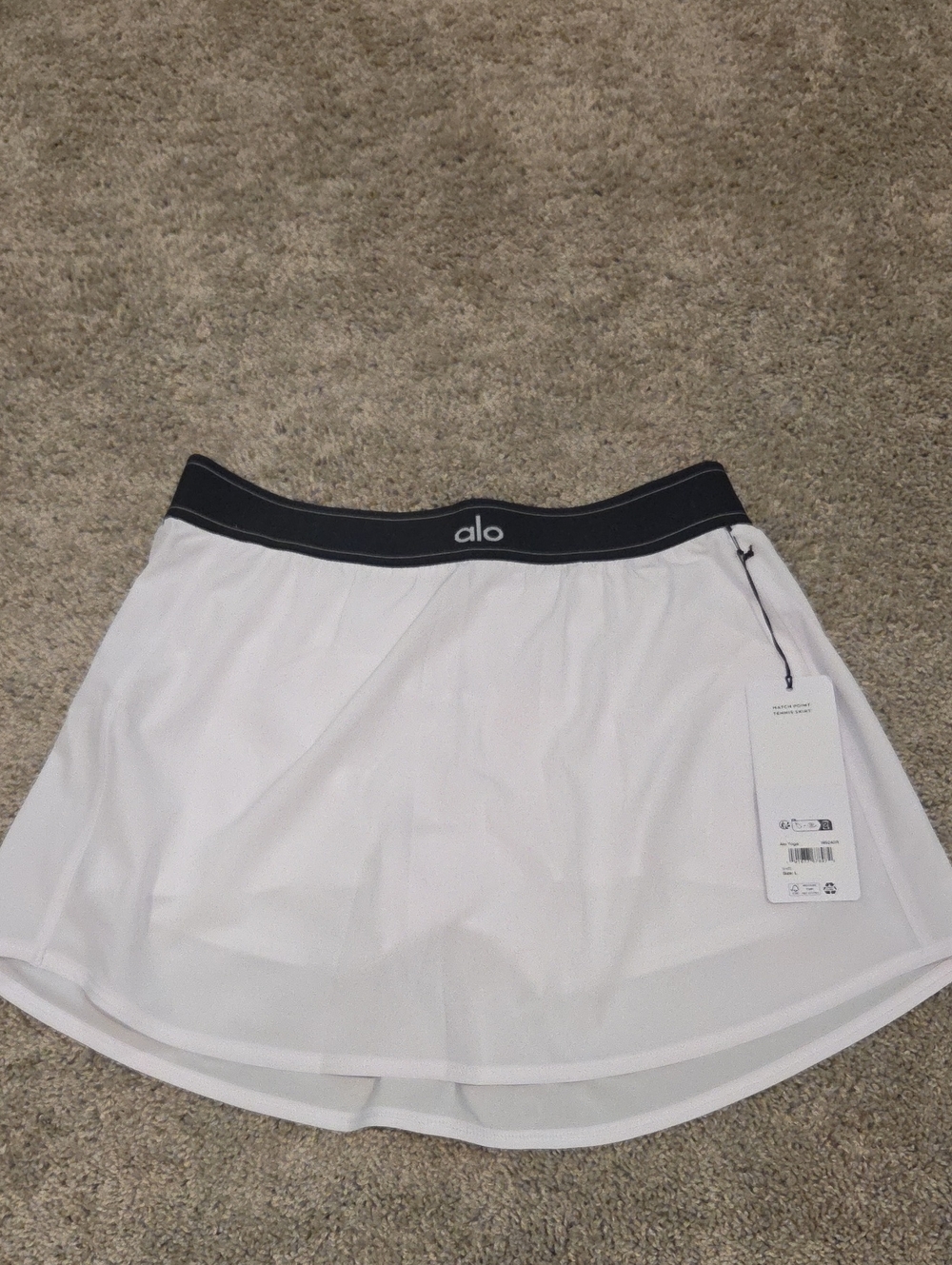ALO Yoga White Matchpoint Tennis Skort